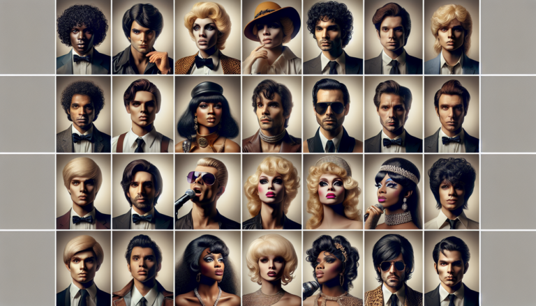 Montage de chanteurs en Z en poses uniques, harmonieux et esthétique.