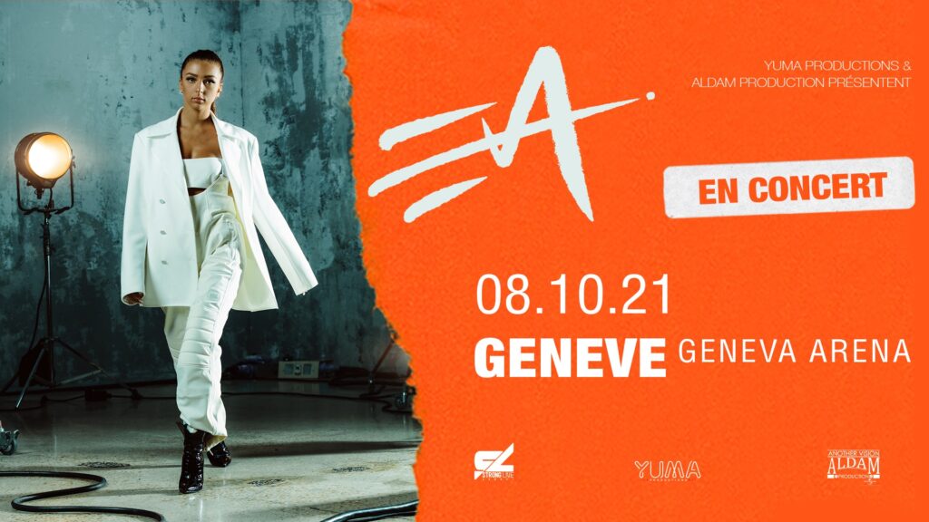 Affiche officielle du concert 2024 d'Eva Queen avec dates et lieux