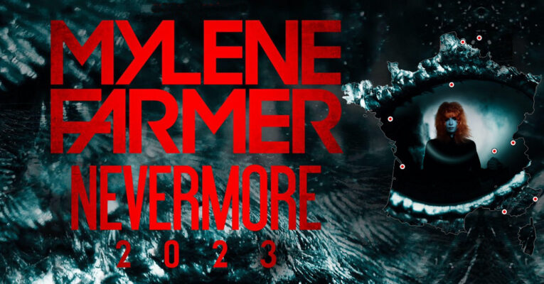 Mylène Farmer sur scène lors de sa tournée Nevermore 2023, ambiance spectaculaire avant la tournée 2025