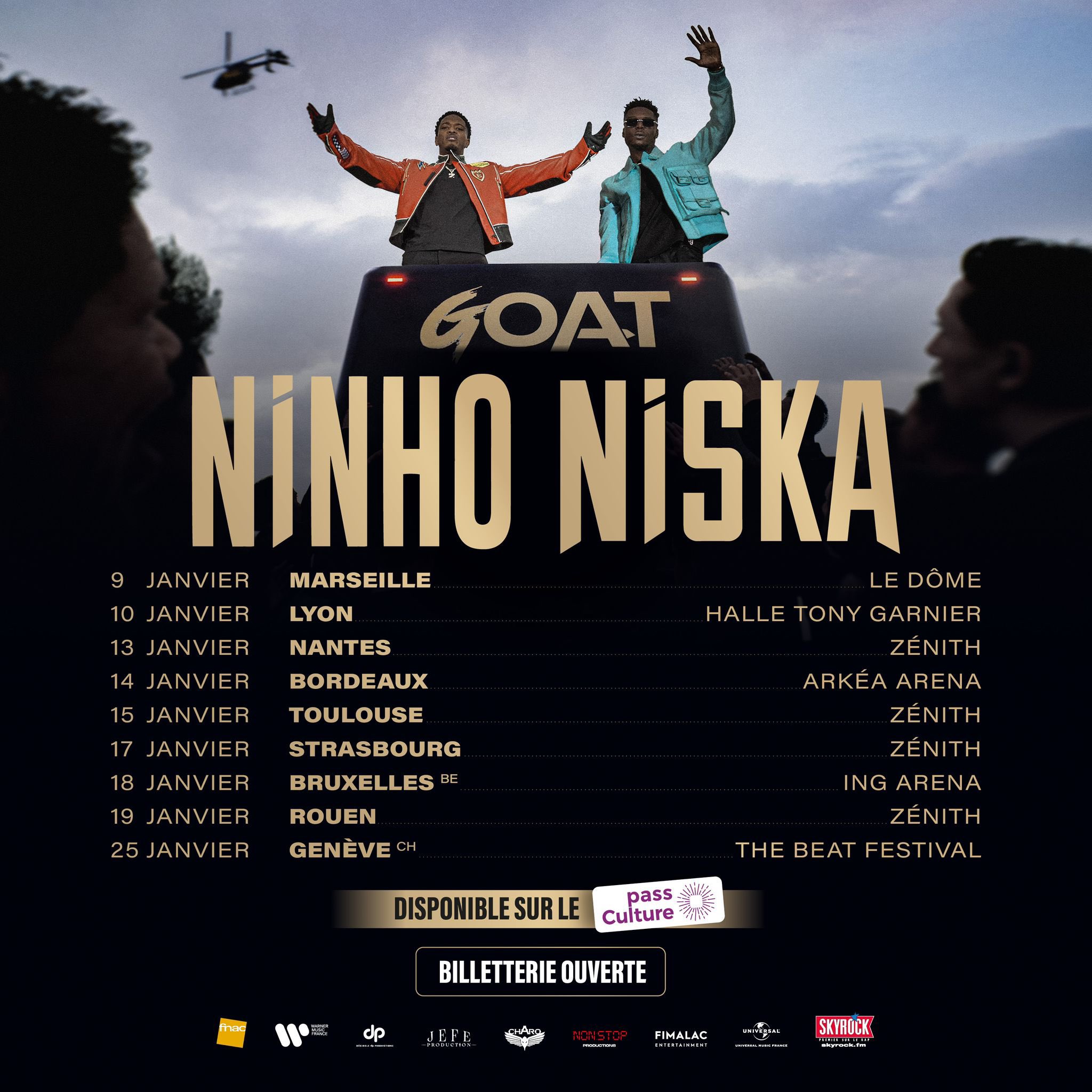 Affiche GOAT Tour de Ninho