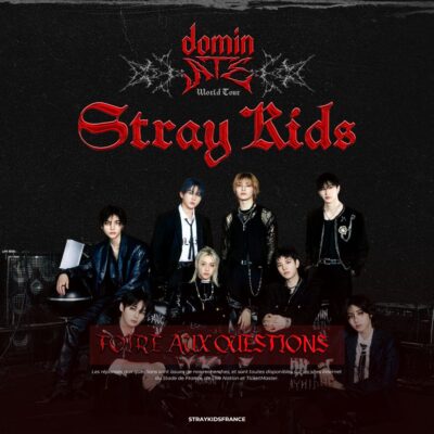Annonce du concert Stray Kids à Paris pour leur tournée mondiale dominate en 2025