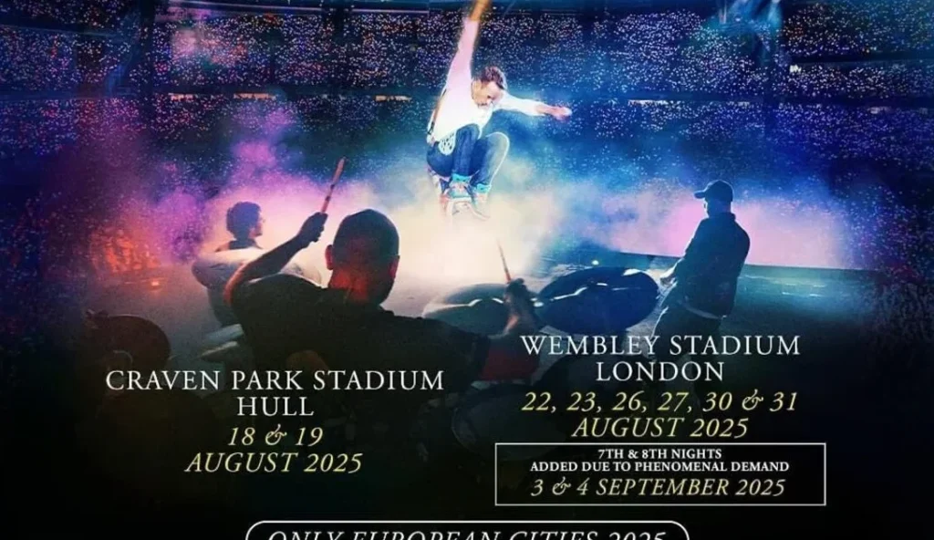 Quand est le prochain concert de Coldplay en France en 2025 ?