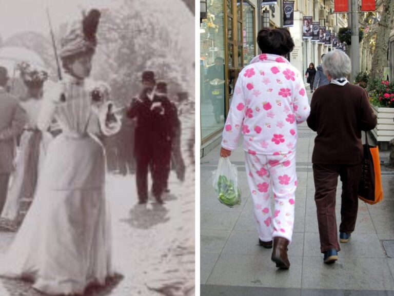 Pourquoi les gens portent-ils des pyjamas à l’extérieur ?