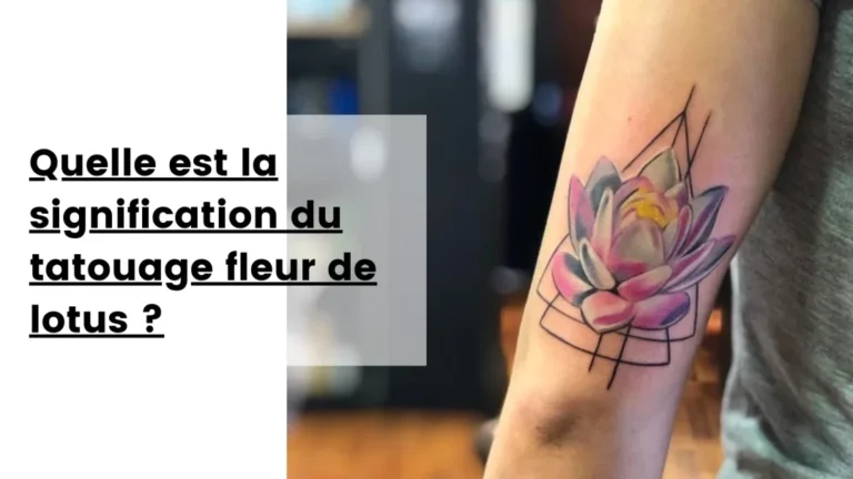 Quelle est la signification des tatouages de fleurs de lotus ?